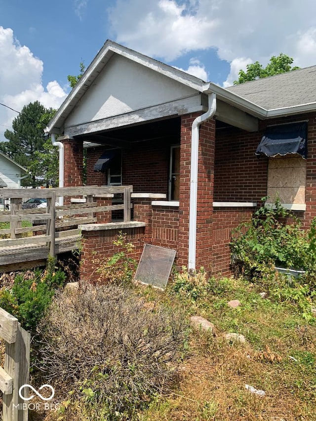4547 Zoeller Ave, Indianapolis, IN 46226 - view of property exterior with brick siding