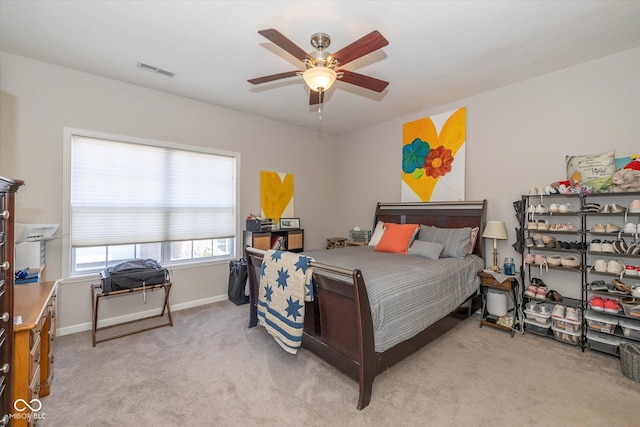 4285 Washington Blvd, Plainfield, IN 46168 - bedroom with light carpet and ceiling fan
