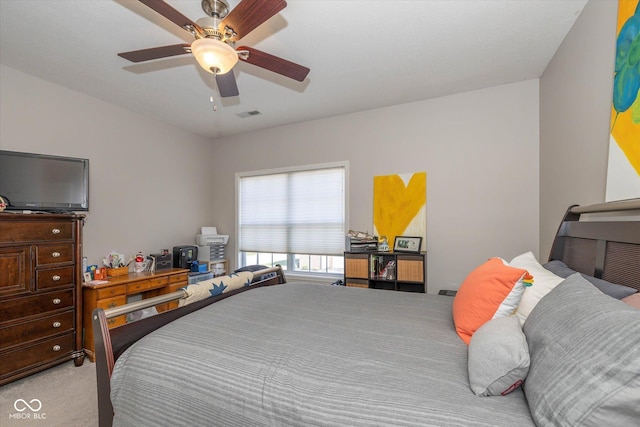 4285 Washington Blvd, Plainfield, IN 46168 - carpeted bedroom featuring a ceiling fan