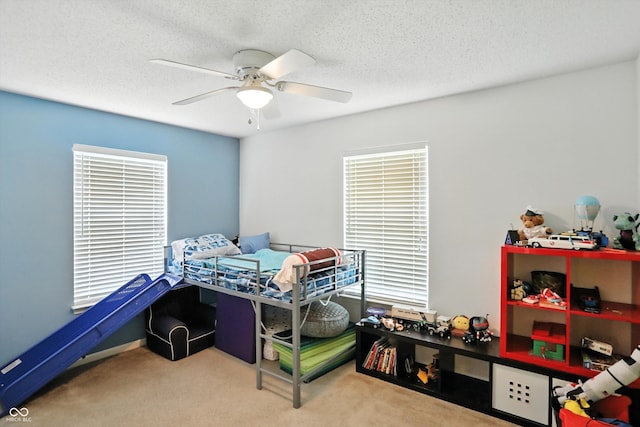 2421 Amberleigh Dr, Plainfield, IN 46168 - bedroom with carpet floors and a ceiling fan