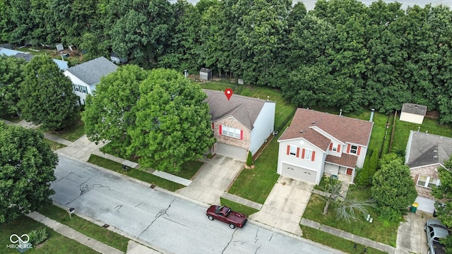 2421 Amberleigh Dr, Plainfield, IN 46168 - aerial perspective of suburban area