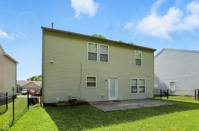 2421 Amberleigh Dr, Plainfield, IN 46168 - rear view of property with a fenced backyard and a patio