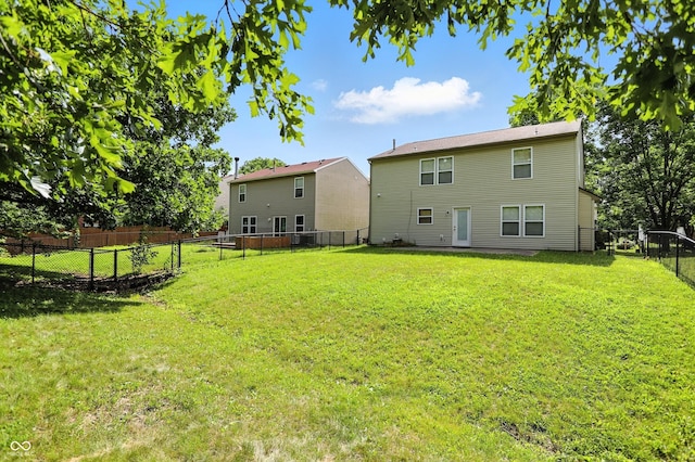 2421 Amberleigh Dr, Plainfield, IN 46168 - rear view of property with a fenced backyard