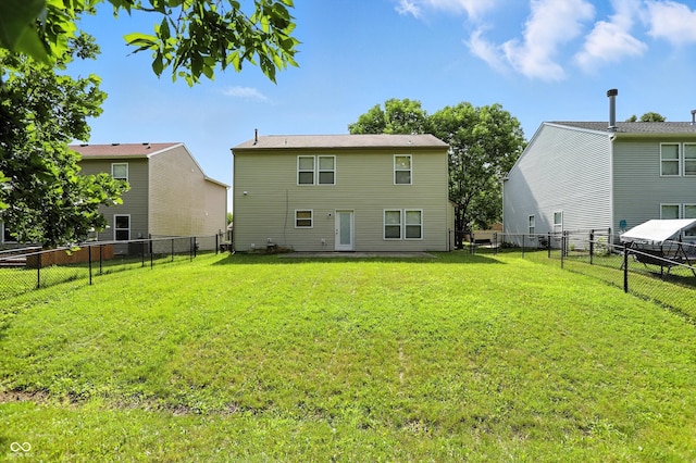 2421 Amberleigh Dr, Plainfield, IN 46168 - back of house featuring a fenced backyard