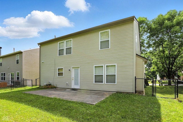 2421 Amberleigh Dr, Plainfield, IN 46168 - back of property featuring a gate and a patio