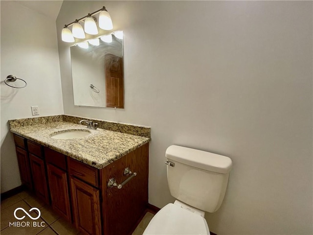 35 Northridge Ct, Brownsburg, IN 46112 - half bath with vanity and tile patterned floors