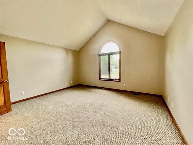 35 Northridge Ct, Brownsburg, IN 46112 - empty room with vaulted ceiling and carpet