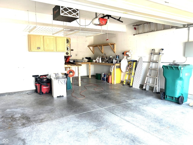 8287 Falkirk Dr, Avon, IN 46123 - garage featuring a garage door opener and a heating unit