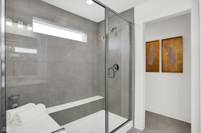 17040 Daly Dr, Noblesville, IN 46062 - full bath featuring a stall shower and tile patterned floors