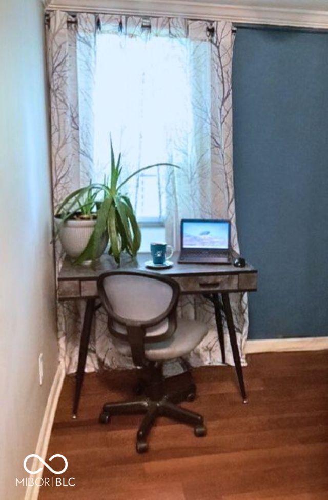 2419 Mars Hill St, Indianapolis, IN 46241 - office featuring baseboards and wood finished floors