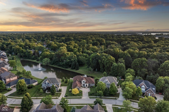 9877 Wading Crane Ave, Fishers, IN 46055 - view of property location with a large body of water and nearby suburban area