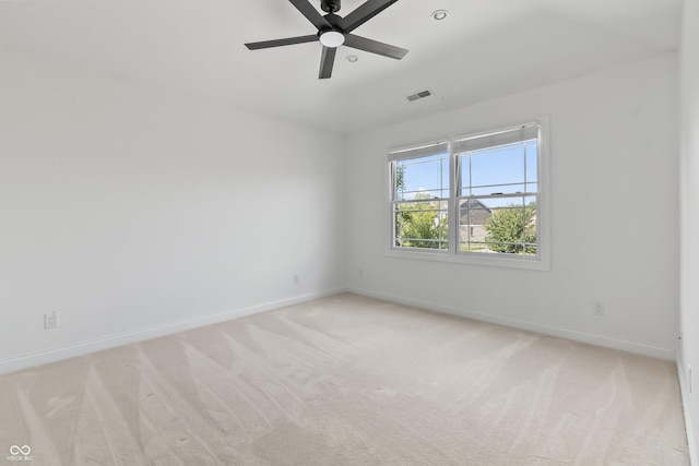 9877 Wading Crane Ave, Fishers, IN 46055 - unfurnished room with ceiling fan and light colored carpet