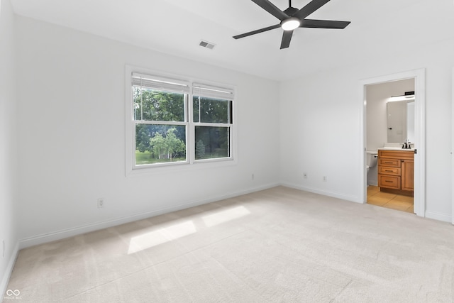 9877 Wading Crane Ave, Fishers, IN 46055 - unfurnished bedroom featuring light carpet and connected bathroom