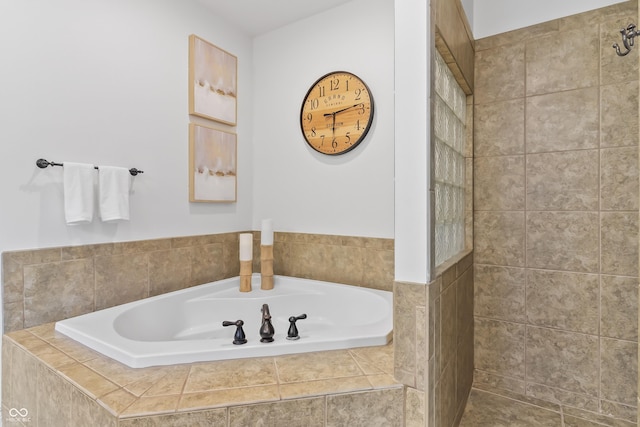 9877 Wading Crane Ave, Fishers, IN 46055 - full bath with a bath and tiled shower