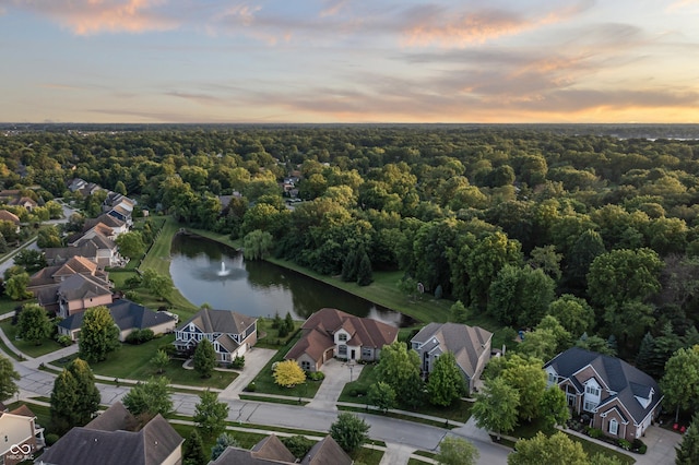 9877 Wading Crane Ave, Fishers, IN 46055 - aerial view of property and surrounding area with a large body of water and nearby suburban area