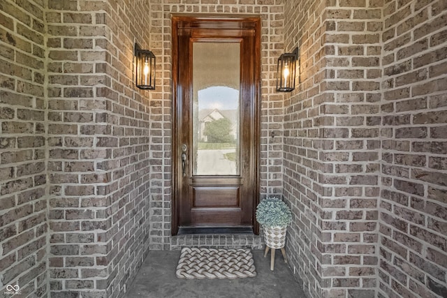 9877 Wading Crane Ave, Fishers, IN 46055 - doorway to property featuring brick siding