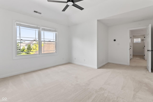 9877 Wading Crane Ave, Fishers, IN 46055 - empty room featuring a ceiling fan and light colored carpet