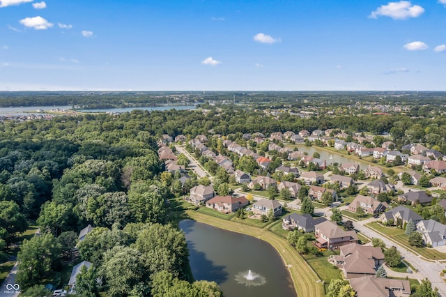 9877 Wading Crane Ave, Fishers, IN 46055 - aerial view of residential area featuring a nearby body of water