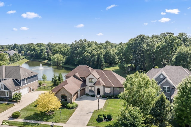 9877 Wading Crane Ave, Fishers, IN 46055 - drone / aerial view of a large body of water