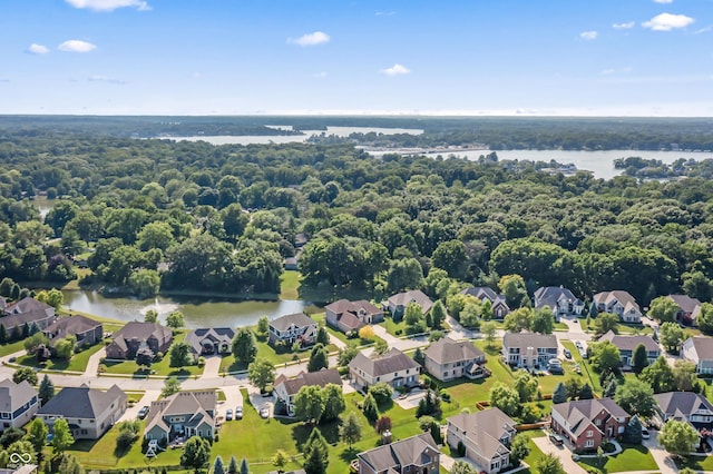 9877 Wading Crane Ave, Fishers, IN 46055 - aerial view of residential area with a nearby body of water