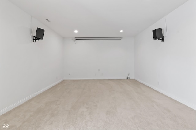 9877 Wading Crane Ave, Fishers, IN 46055 - finished basement featuring recessed lighting and light carpet