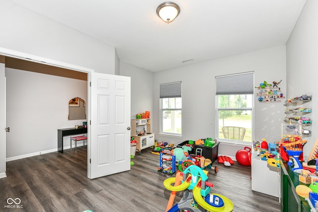 4309 Maize Ln, Whitestown, IN 46075 - playroom featuring wood finished floors