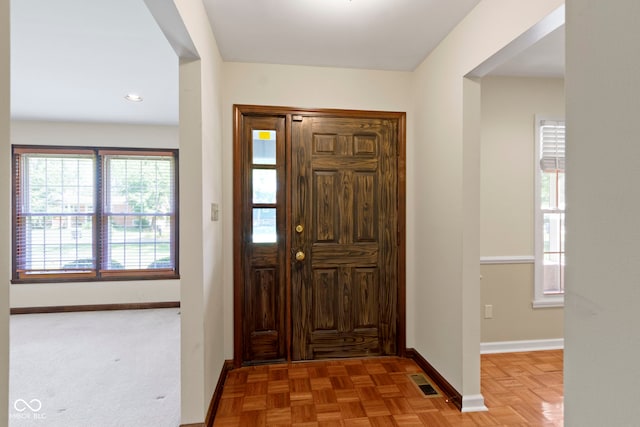 4143 E 61st St, Indianapolis, IN 46220 - foyer with baseboards and recessed lighting