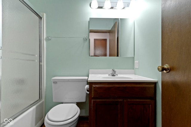 4143 E 61st St, Indianapolis, IN 46220 - bathroom featuring vanity and combined bath / shower with glass door
