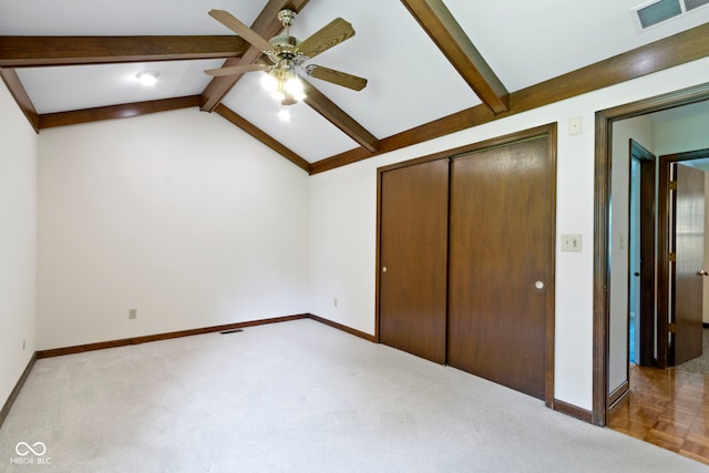 4143 E 61st St, Indianapolis, IN 46220 - unfurnished bedroom with a closet, carpet, and ceiling fan