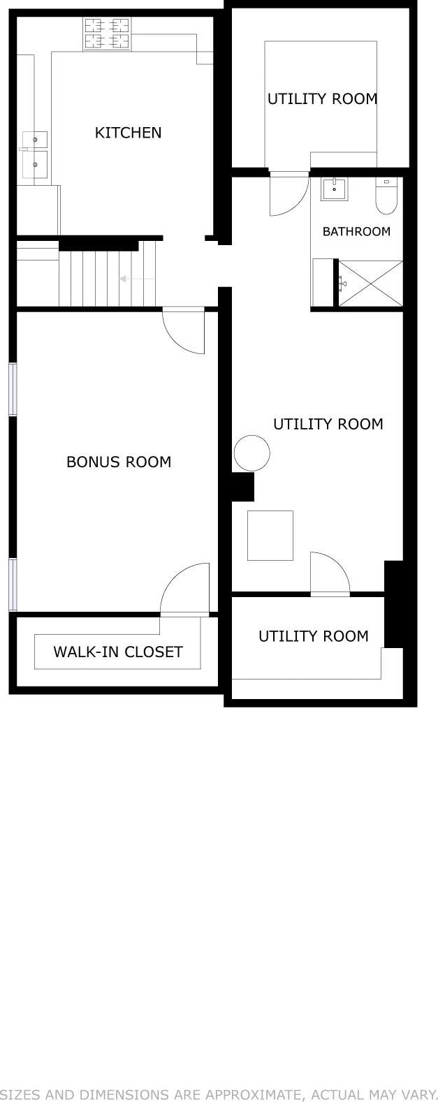 1005 Main St, Beech Grove, IN 46107 - view of floor plan / room layout