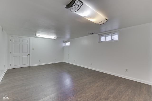 1005 Main St, Beech Grove, IN 46107 - basement featuring dark wood finished floors