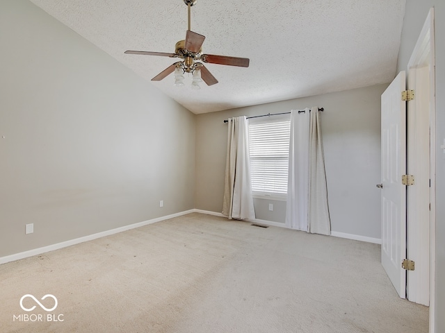 3902 Jekyll Ct, Indianapolis, IN 46237 - carpeted spare room featuring a textured ceiling and a ceiling fan