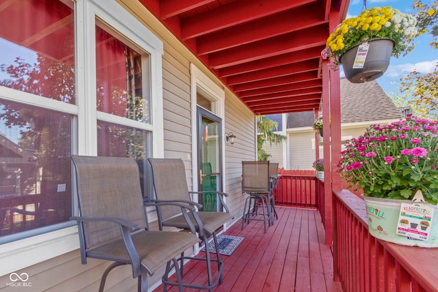 2454 N Talbott St, Indianapolis, IN 46205 - view of wooden deck
