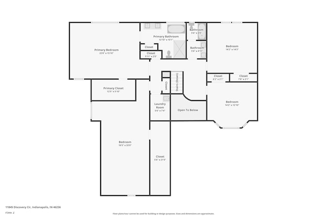 11845 Discovery Cir, Indianapolis, IN 46236 - view of property floor plan