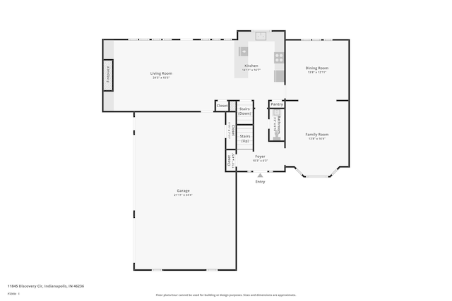 11845 Discovery Cir, Indianapolis, IN 46236 - view of room layout