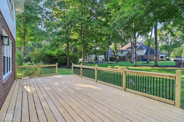 11845 Discovery Cir, Indianapolis, IN 46236 - deck featuring a lawn