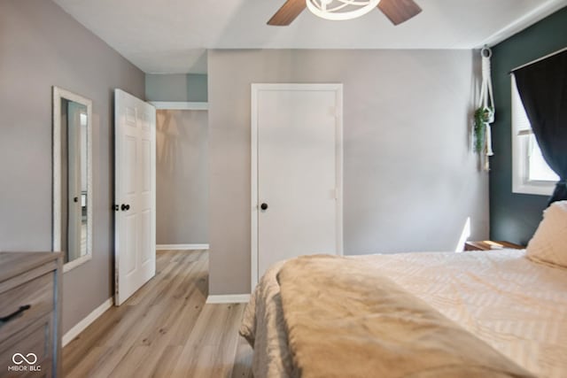 1743 Chandler Ln, Columbus, IN 47203 - bedroom with light wood-style floors and ceiling fan