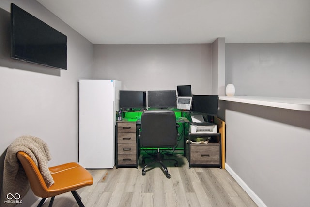 1743 Chandler Ln, Columbus, IN 47203 - office area featuring light wood-type flooring