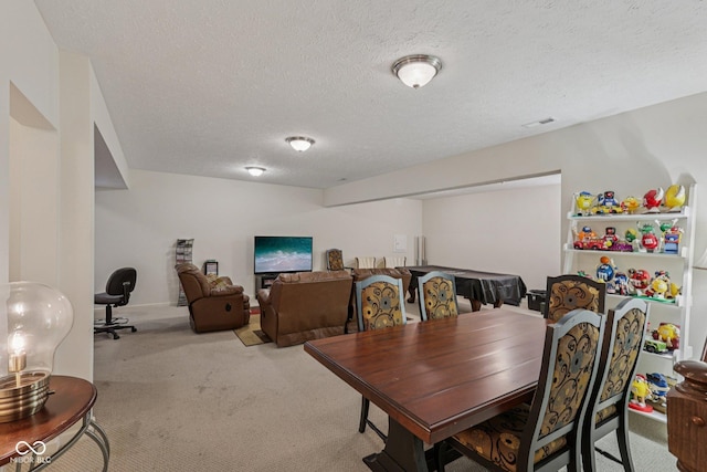 1387 Mayfield Ct, Westfield, IN 46074 - dining space with carpet floors and a textured ceiling