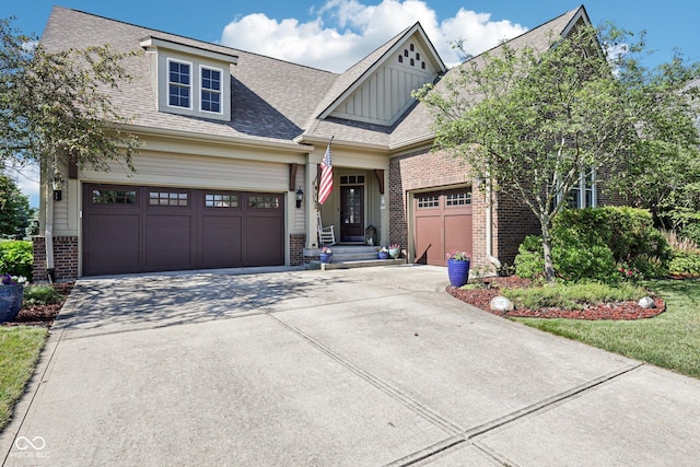 1387 Mayfield Ct, Westfield, IN 46074 - view of front of home with brick siding, driveway, and an attached garage