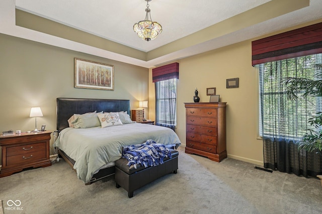 1387 Mayfield Ct, Westfield, IN 46074 - bedroom with light carpet and a raised ceiling