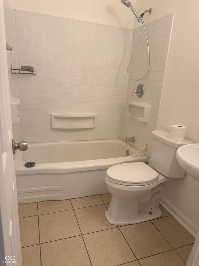 1831 N Main St, Franklin, IN 46131 - full bath with tile patterned floors and  shower combination