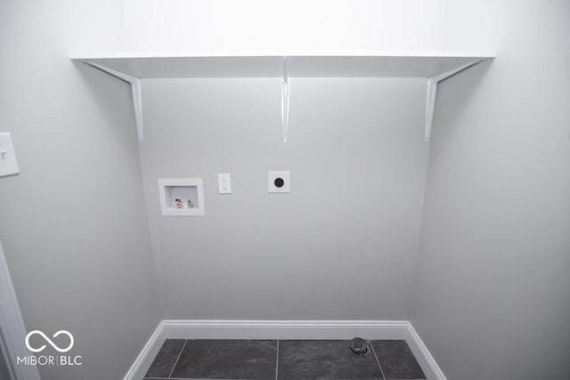7950 N 475 E, Columbus, IN 47203 - laundry room with washer hookup, hookup for an electric dryer, and tile patterned floors