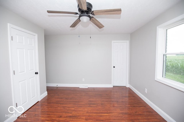7950 N 475 E, Columbus, IN 47203 - unfurnished room with wood finished floors and ceiling fan