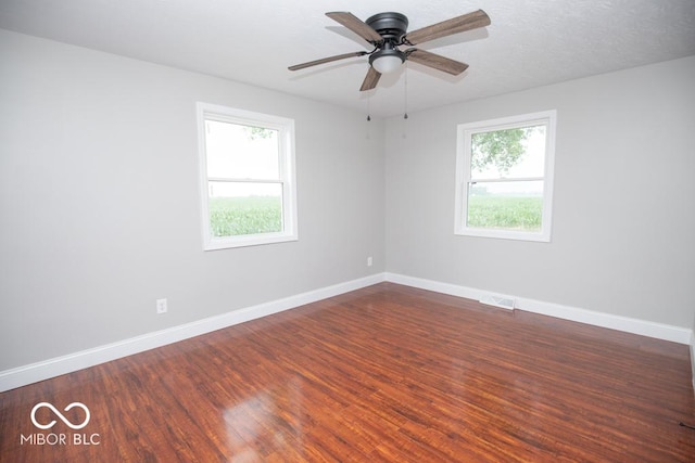 7950 N 475 E, Columbus, IN 47203 - empty room featuring ceiling fan and wood finished floors