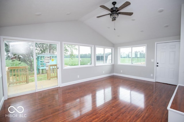 7950 N 475 E, Columbus, IN 47203 - unfurnished sunroom featuring healthy amount of natural light and vaulted ceiling