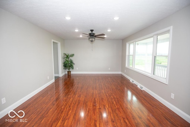 7950 N 475 E, Columbus, IN 47203 - unfurnished room featuring ceiling fan, recessed lighting, and wood finished floors