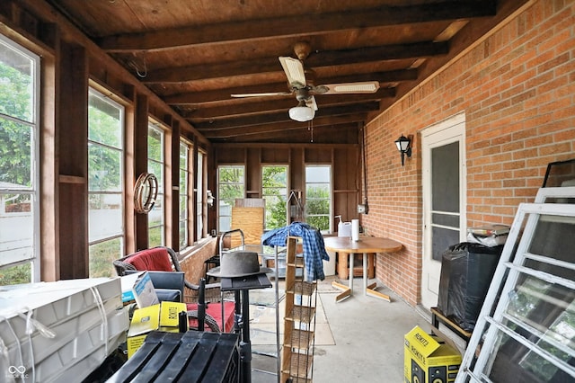 5560 Royal Oak Ct, Indianapolis, IN 46227 - sunroom with ceiling fan