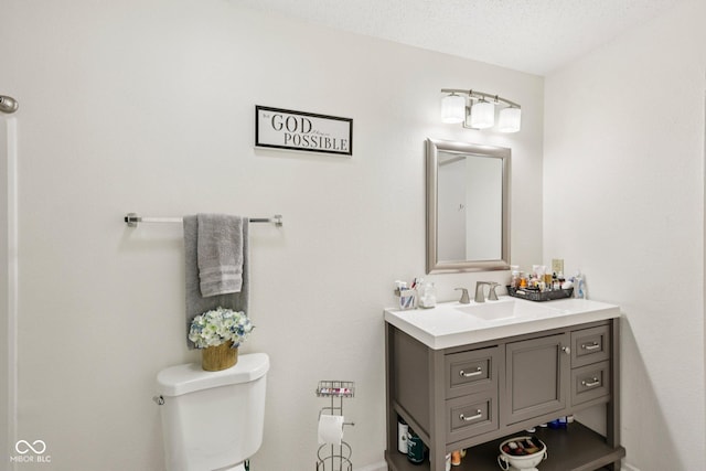 7930 Cork Bend Ln, Indianapolis, IN 46239 - bathroom featuring vanity and a textured ceiling