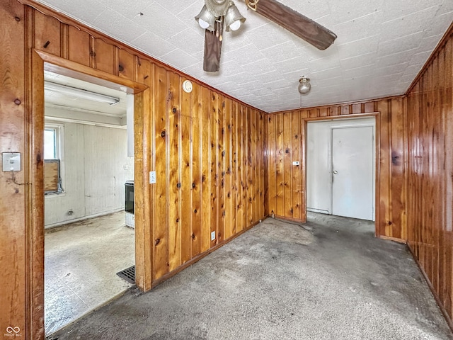 1518 S Goodlet Ave, Indianapolis, IN 46241 - spare room featuring wooden walls